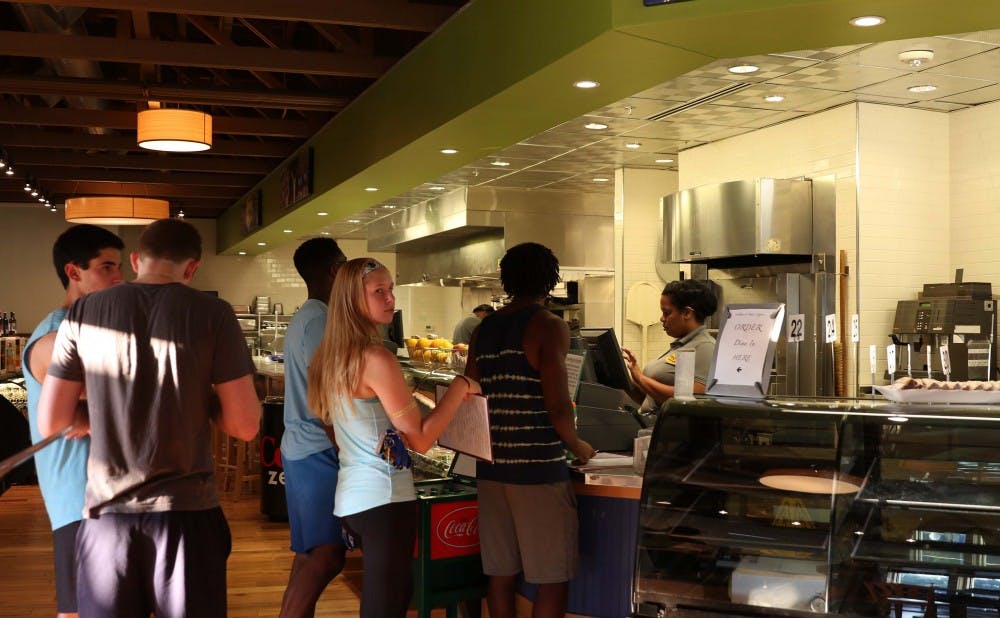 <p>Dame’s Express on Central Campus is hoping to maintain a steady clientele and become one of the most popular on-campus restaurants.</p>