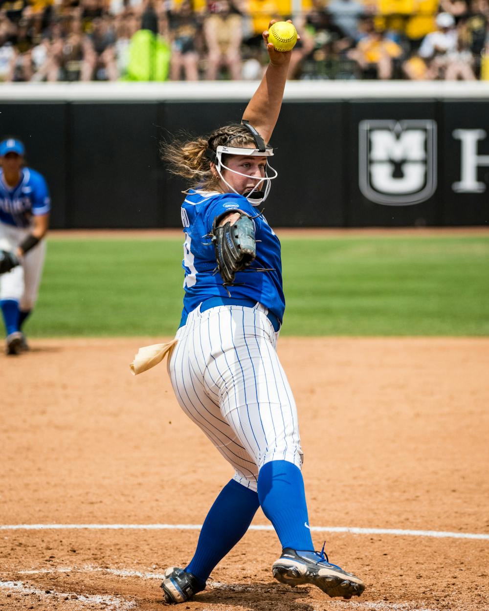 Cassidy Curd pitched 5.1 scoreless innings against Missouri. 
