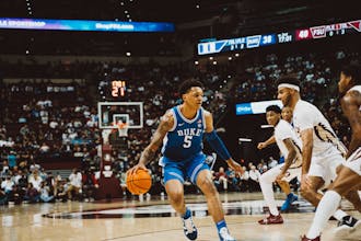 Freshman forward Paolo Banchero went scoreless in the first half of Tuesday's game, just as he was in the first 15 minutes of the second half in Duke's Jan. 18 loss against Florida State.