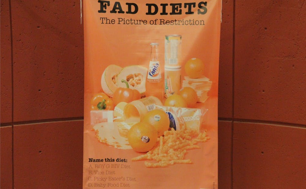 Part of the Celebrate Our Bodies Week was a poster campaign dedicated to raising awareness about fad diets.