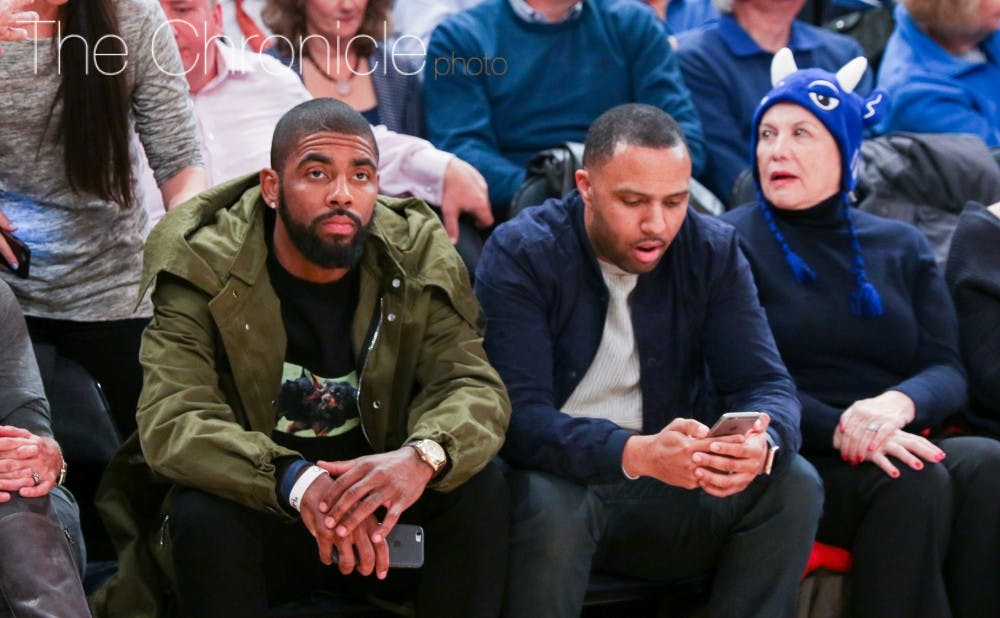 <p>Kyrie Irving watched Duke beat Florida at Madison Square Garden a day before scoring 28 points to help the Cleveland Cavaliers beat the New York Knicks.</p>