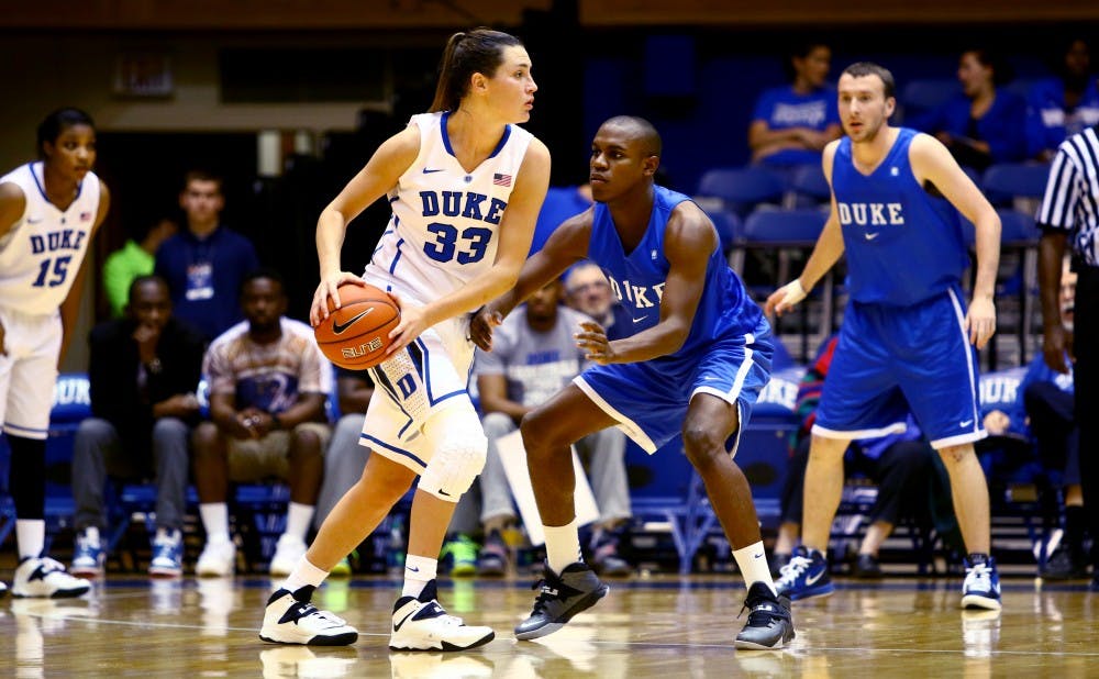 Duke’s squad of all-male practice players are an essential piece to the Blue Devils’ women’s basketball program.