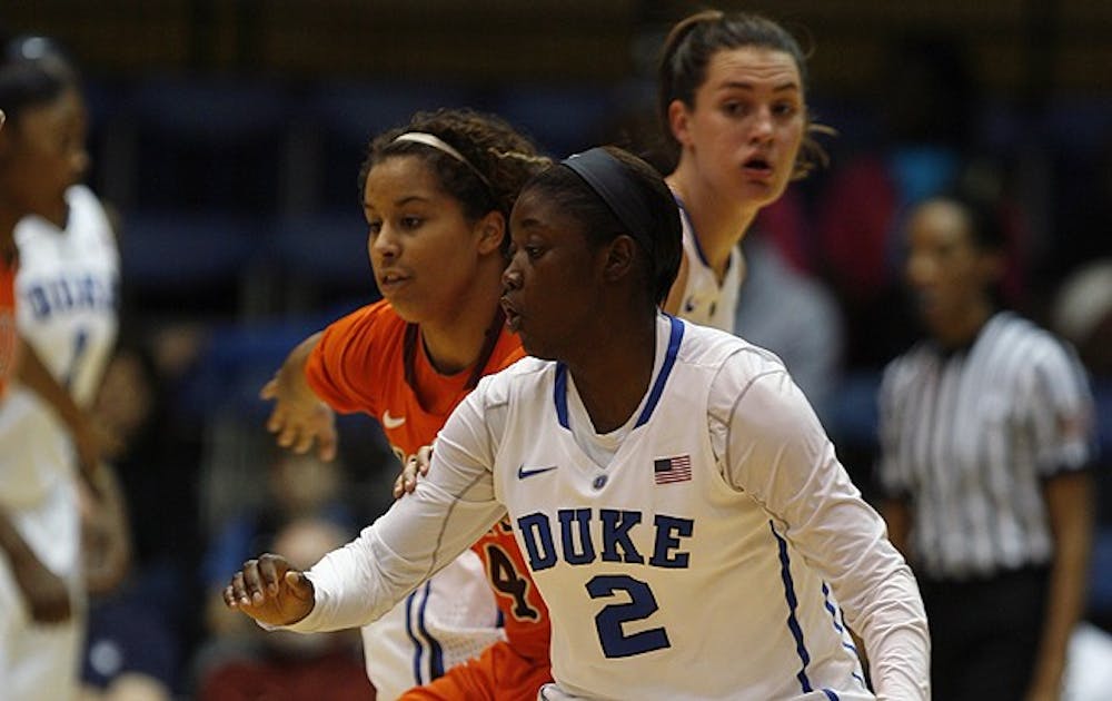 Freshman Alexis Jones was a bright spot in the team’s loss to Connecticut, recording a season-high 14 points.