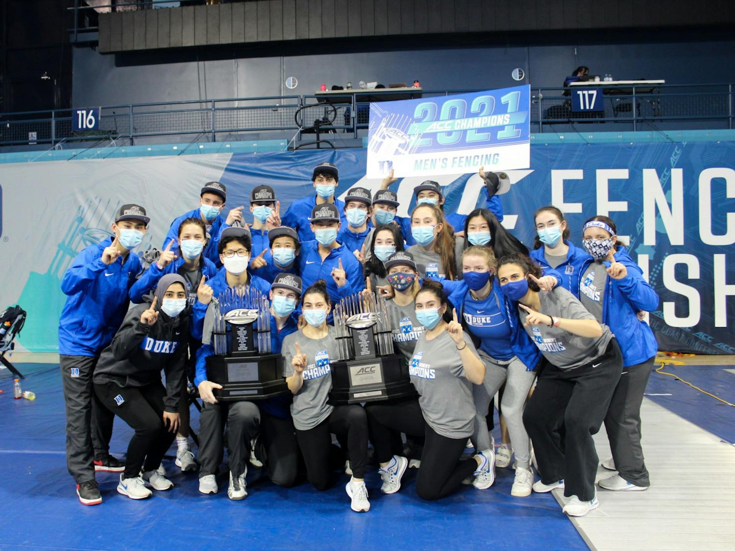 Duke fencing won its first ACC title on the women’s side and second on the men’s side last year. 