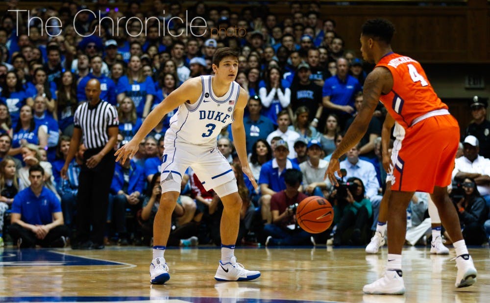 Grayson Allen and the Blue Devils have won six straight games in a row to vault back into contention for the ACC regular-season title.&nbsp;