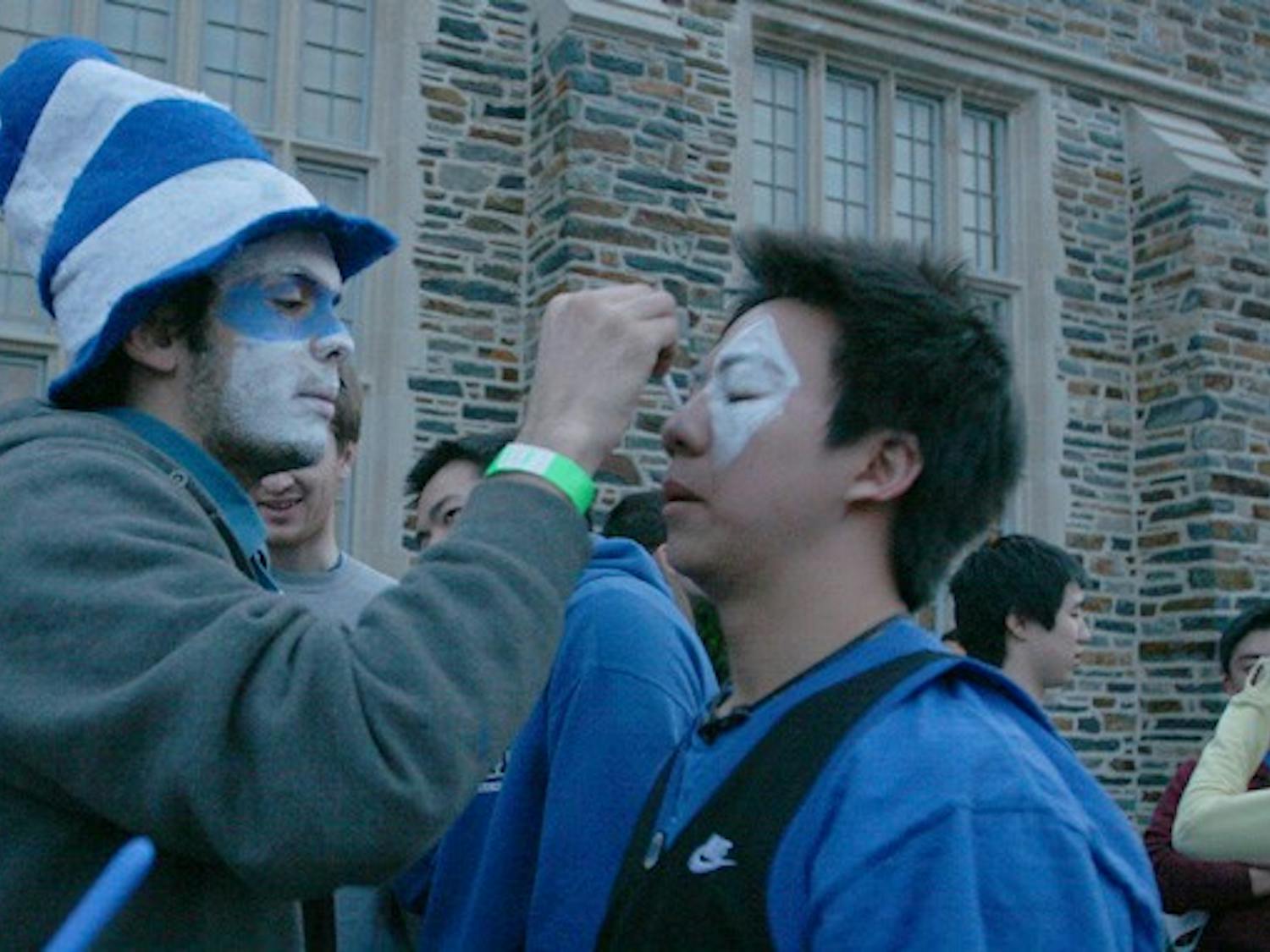 Students who choose to wait in the walk-up line are not guaranteed admission to the Duke-North Carolina game.