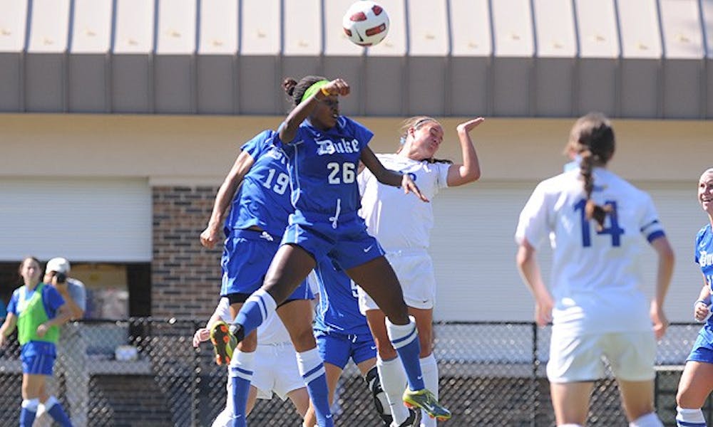 Freshman Natasha Anasi tallied three shots against Miami last night, but she and the rest of the Blue Devils were unable to find the back of the net once.