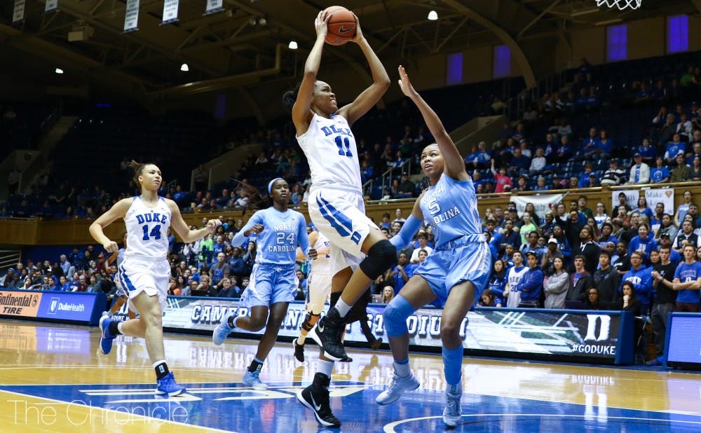 <p>Connecticut forward Azurá Stevens is averaging more than 15 points per game for the Huskies after transferring from Duke, where she was a first-team All-ACC player.</p>