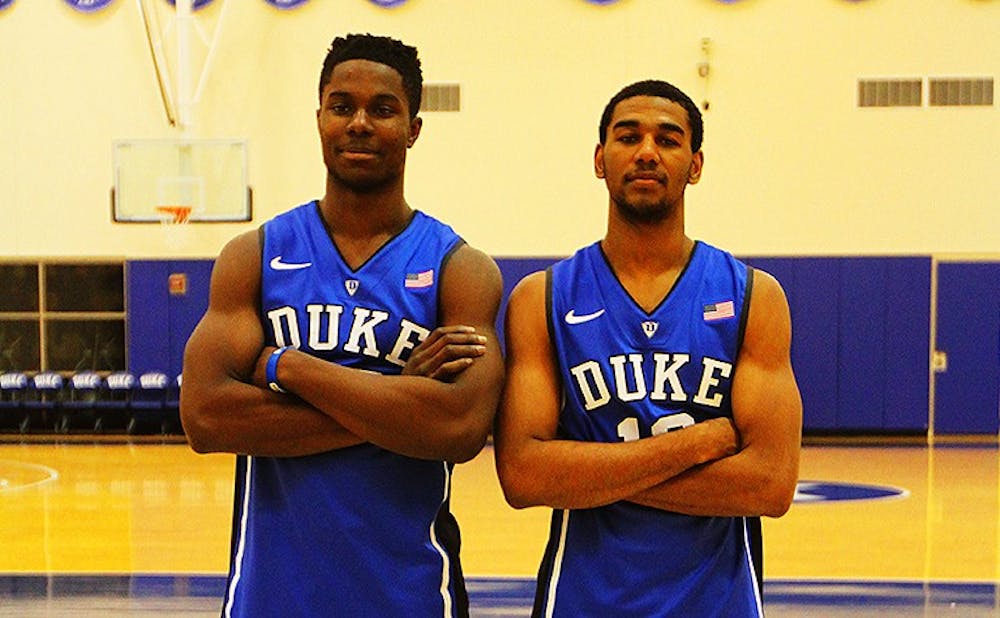 Freshmen Semi Ojeleye and Matt Jones have a chance to make an impact off the bench for the Blue Devils.