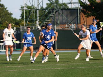 Freshman Olivia Jenner dominated faceoffs Friday to help Duke control the ball on offense&nbsp;for much of the game.