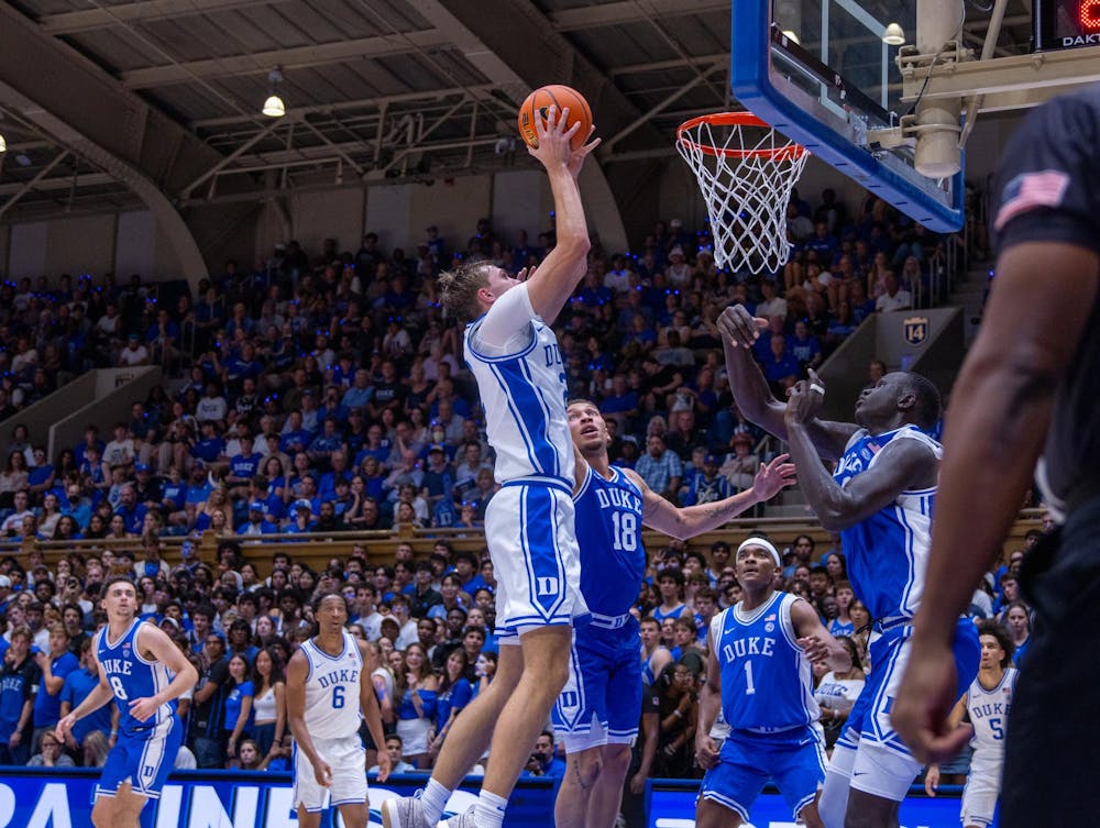 Cooper Flagg had a strong first half in his Blue Devil debut. 