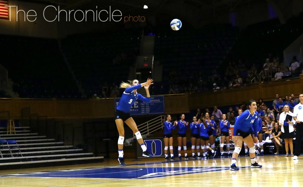 <p>Freshman setter Cindy Marina had 61 assists against the Seahawks, setting up her teammates time and time again in the five-set battle.</p>