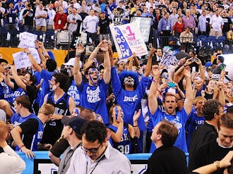 Scenes like this (at the NCAA Tournament final) will not be found at the ACC Tournament this year due to high student ticket prices, Chris Cusack writes.
