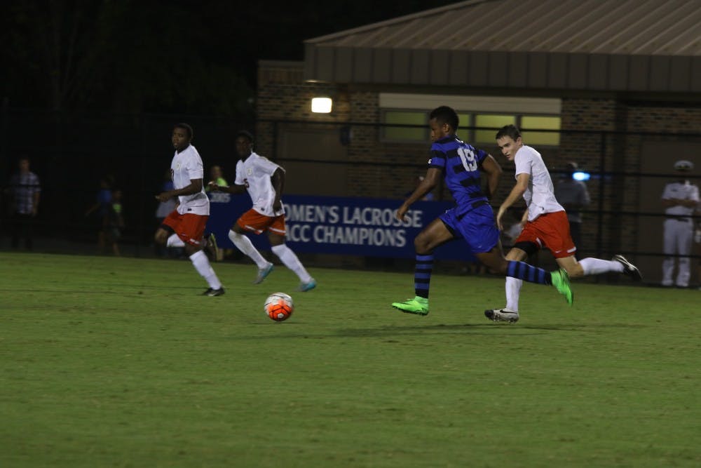 Sophomore Jeremy Ebobisse added another tally to his impressive start to the season, scoring in the second half to even the score and force Duke and Virginia into extra time.