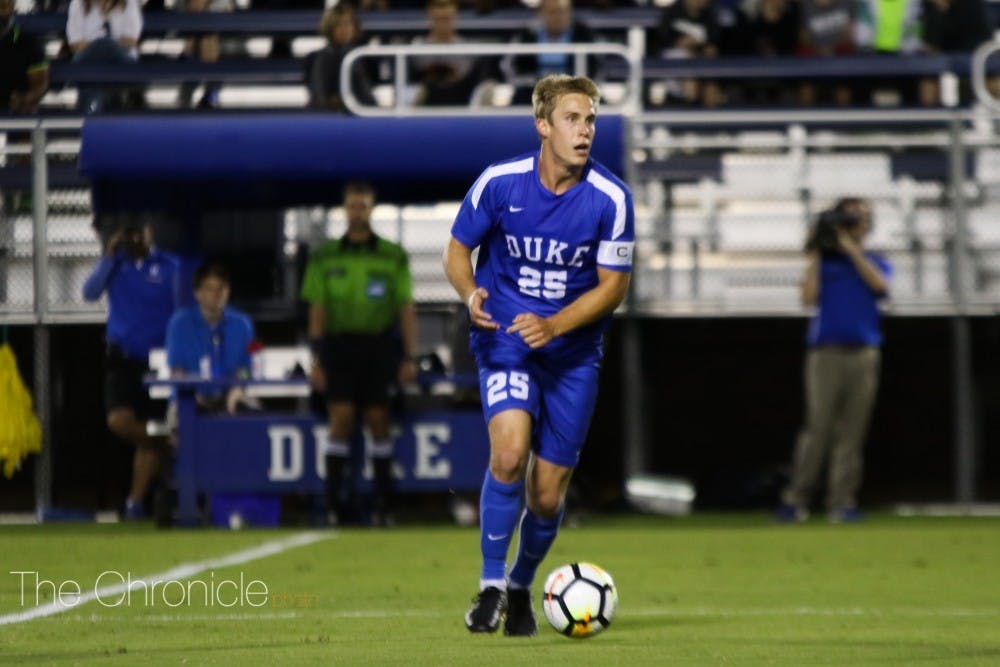 <p>Cody Brinkman and the Blue Devil defense have given up just 11 goals in 11 games this year.</p>
