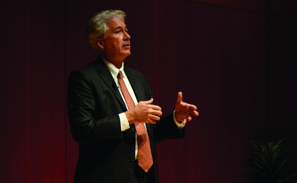 William Burns, the former ambassador to Russia and Jordan, discussed foreign policy challenges for the U.S. Tuesday.