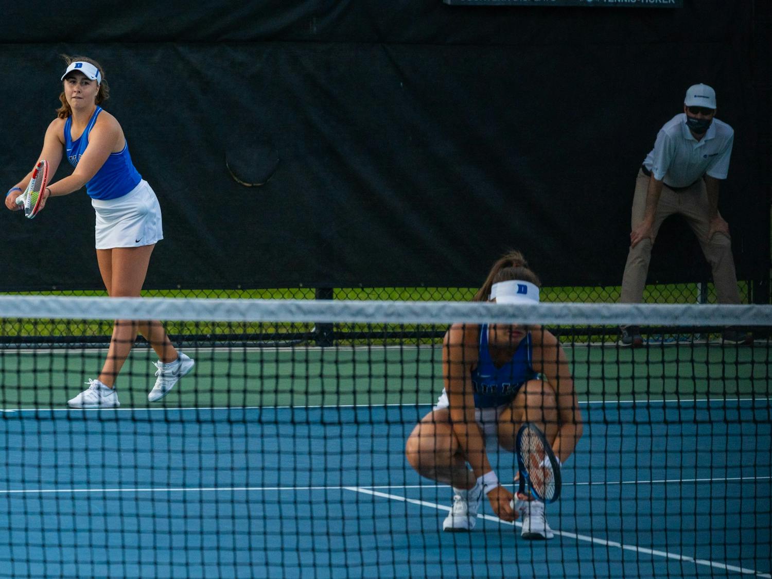 Chloe Beck and Karolina Berankova may have lost their doubles match, but Beck came back in singles to win the deciding point.