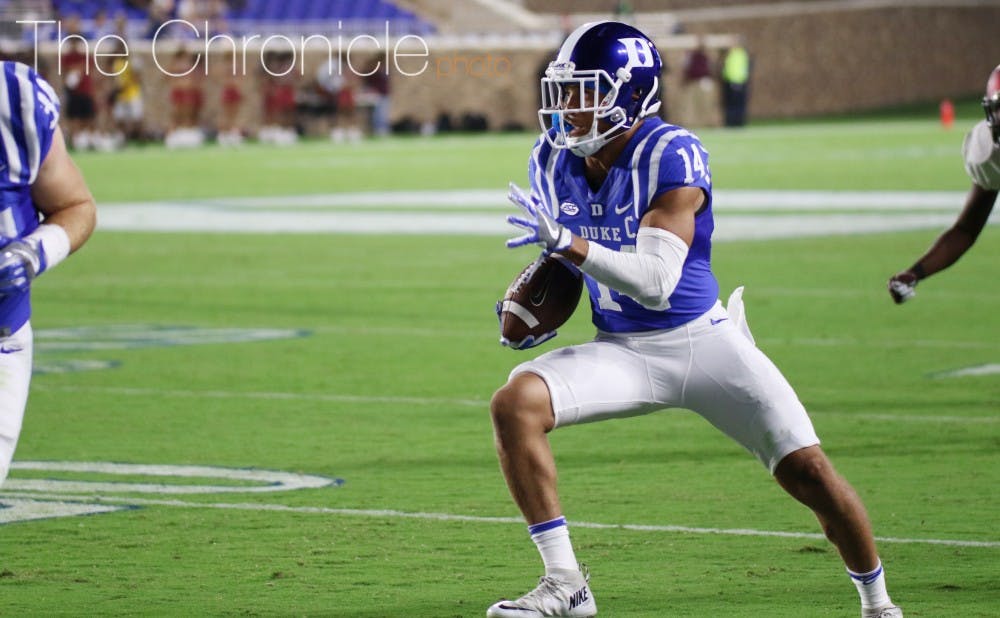<p>Bryon Fields Jr. will lead a Duke secondary that struggled to contain quarterback Clayton Thorson in the Blue Devils’ loss to Northwestern last season.</p>