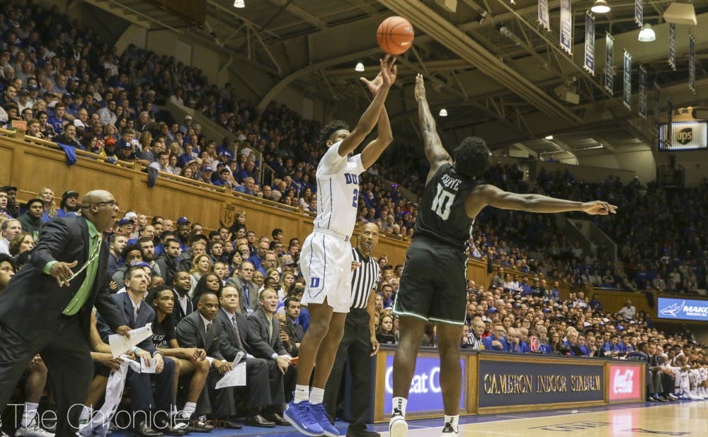 <p>Cam Reddish turned in another strong performance with 23 points off 4 for 9 shooting from three.</p>