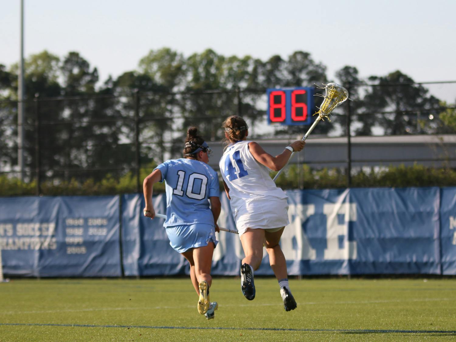 Kerry Nease helped Duke to a favorable draw control record despite its loss to Johns Hopkins.