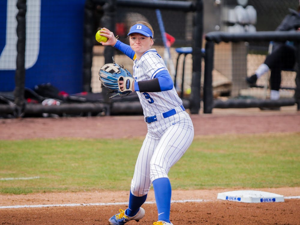 Sophomore Kamryn Jackson was hit by three pitches in Duke softball's series sweep of N.C. State.