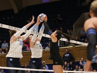 Duke fell in four sets Wednesday to North Carolina.