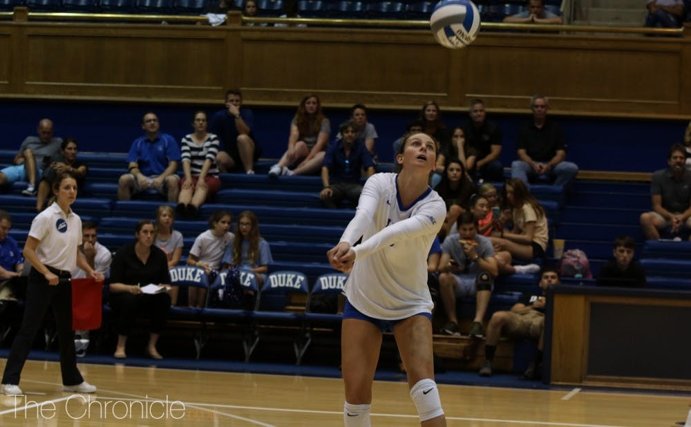 Cadie Bates has been a versatile leader for Duke as one of the team leaders in both kills and digs.