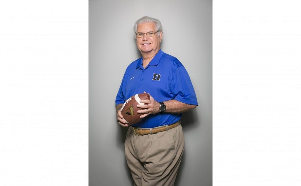 <p>Broadcaster Bob Harris spent 41 years at Duke as the voice for Duke football and men's basketball.</p>