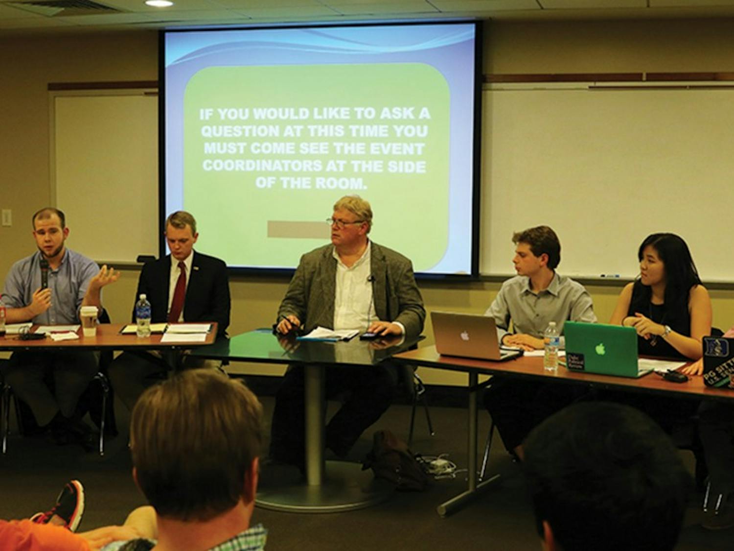Monday's campus debate covered a range of political issues from LGBTQ&nbsp;discrimination to the national debt.