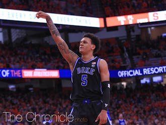 Paolo Banchero's big first half helped the Blue Devils to jump out to a big lead against Syracuse.