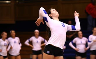 Sophomore Emily Sklar turned in a double-double with 21 kills and 19 digs as Duke defeated N.C. State to get back on track.