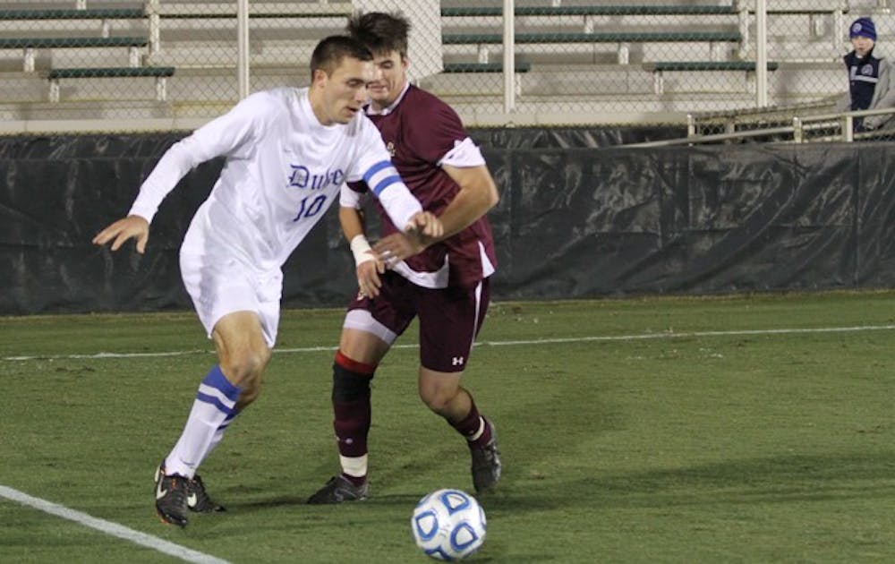 Andrew Wenger, a junior, won the Hermann Trophy for his play during the 2011 season.