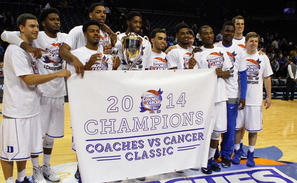 Duke captured the title at the Coaches vs. Cancer Classic by dispatching Stanford 70-59 in Brooklyn Saturday night.
