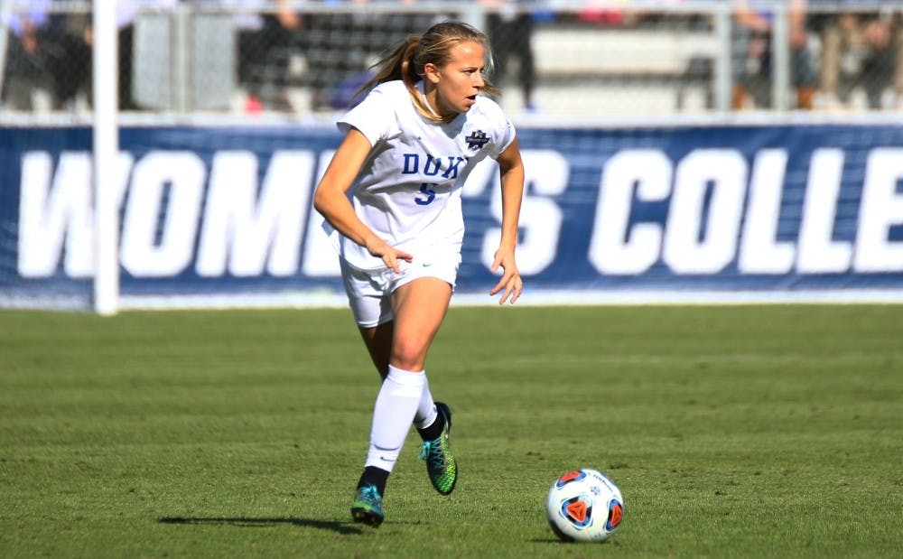 <p>Midfielder Rebecca Quinn became Duke second women's soccer player ever to qualify for the Olympics when she was selected to Canada's 18-player roster Monday.</p>