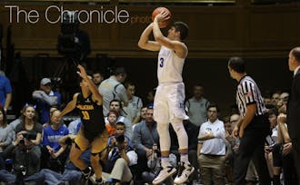 Grayson Allen scored all 21 of his points against Appalachian State in the first half, shooting 6-of-9 from the field.