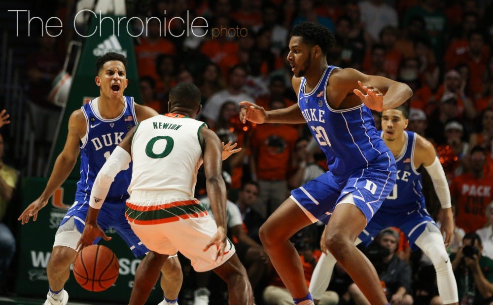 <p>Marques Bolden had a rocky adjustment to the college game as a freshman and did not score in the Blue Devils' last 10 games.</p>