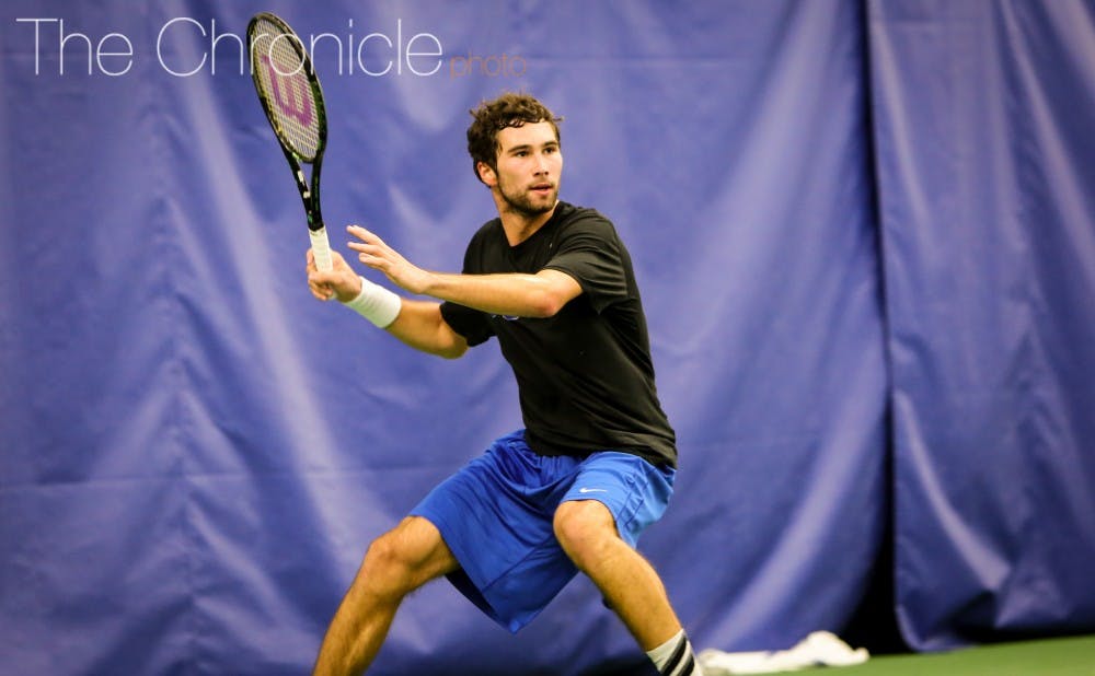 <p>The No. 100 player in the country, sophomore Catalin Mateas won his first three singles matches of the season this weekend.&nbsp;</p>