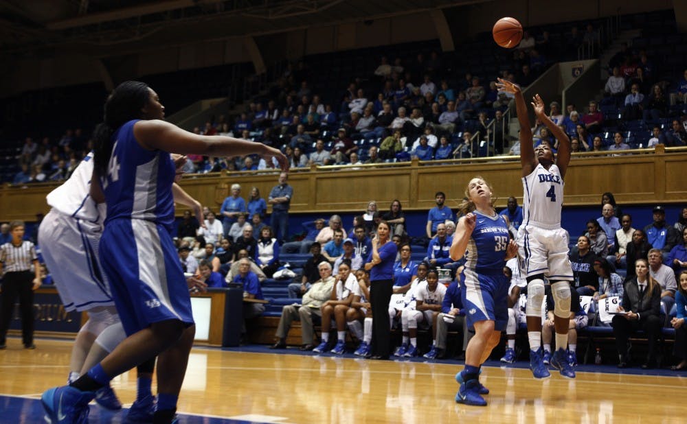 Freshman Sierra Calhoun dropped a career-high 21 points against Buffalo Tuesday.