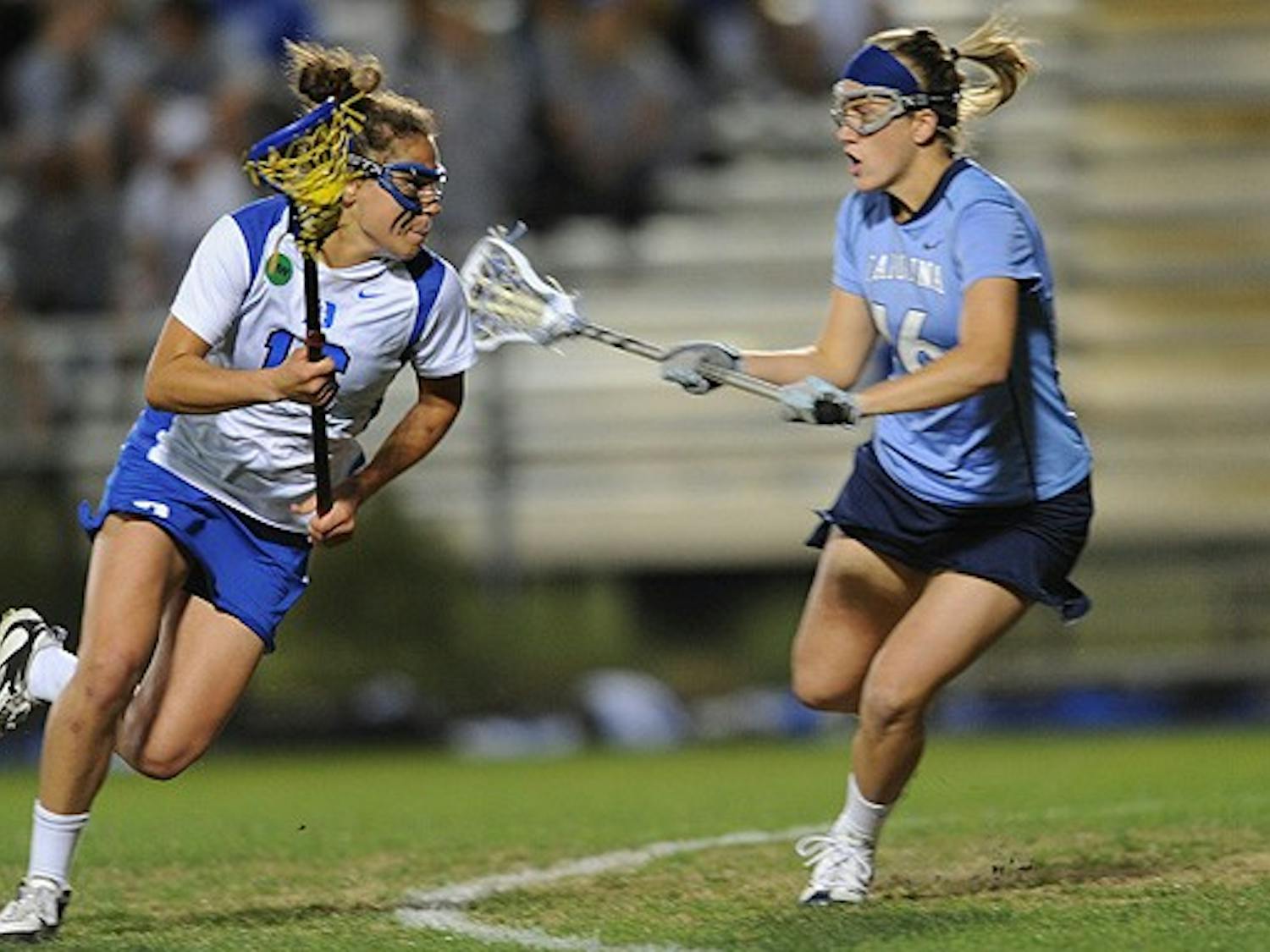 Kim Wenger scored four goals in Duke’s win, including a score in the second half that stopped a UNC run.