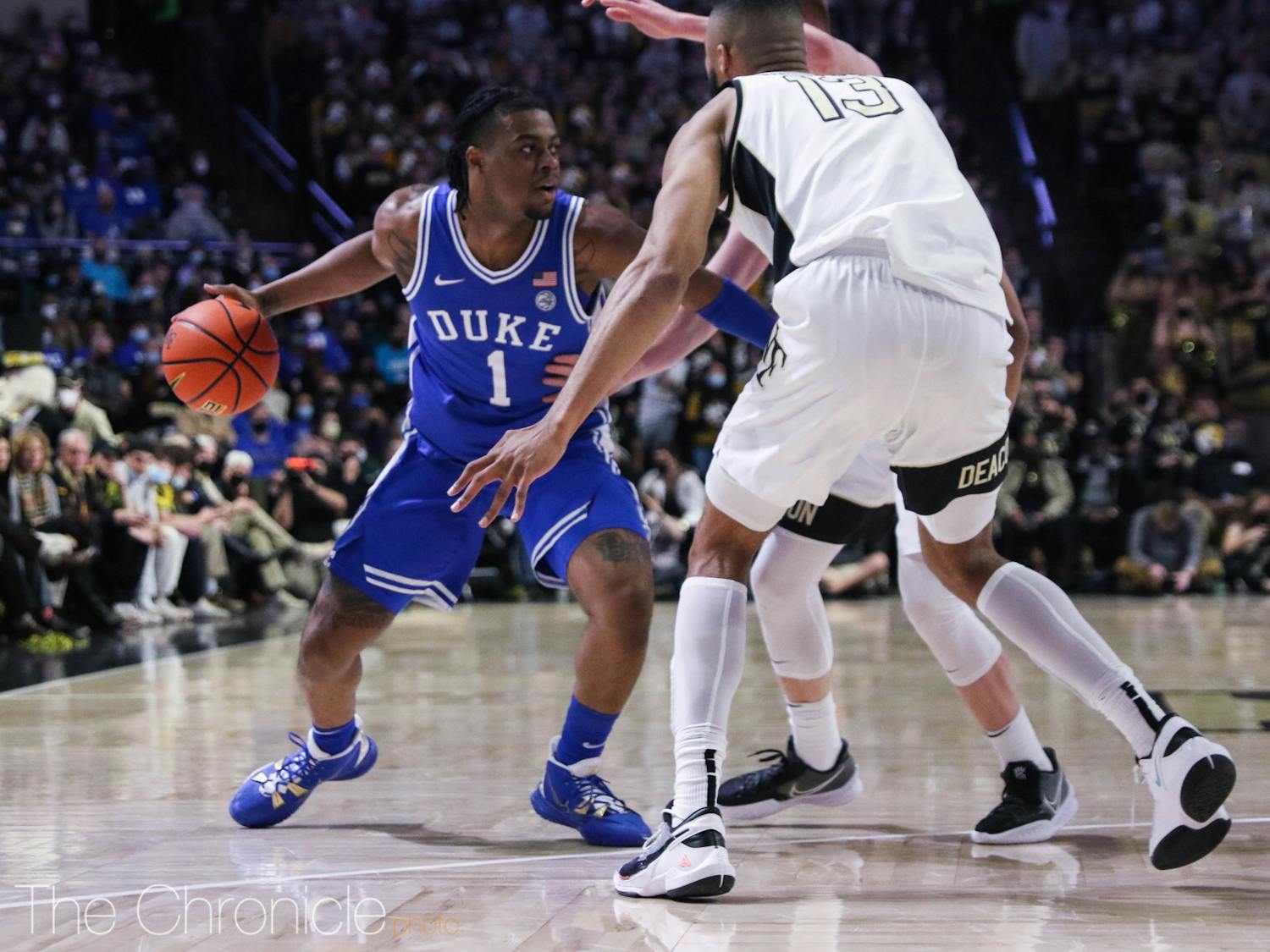 Trevor Keels was the third leading scorer for the Blue Devils against Wake Forest, as the top three scorers from Duke combined for 75% of the Blue Devils' final point total.