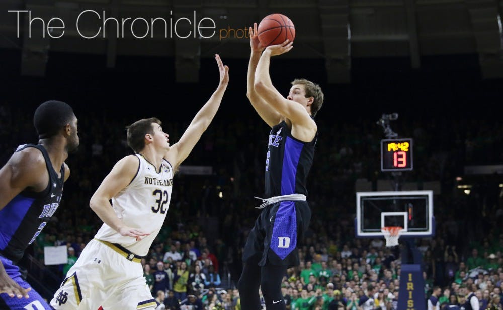 Injuries to other Blue Devils forced Luke Kennard to shoulder more of the scoring load early in the season.&nbsp;