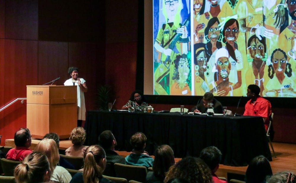 <p>The event focused on the Nasher exhibit&nbsp;"Nina Chanel Abney: Royal Flush" and how Abney's work highlights&nbsp;issues of racial justice.&nbsp;</p>