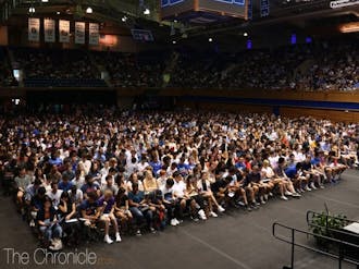 The Class of 2023 listened to President Vincent Price and others speak at their convocation ceremony earlier this semester.