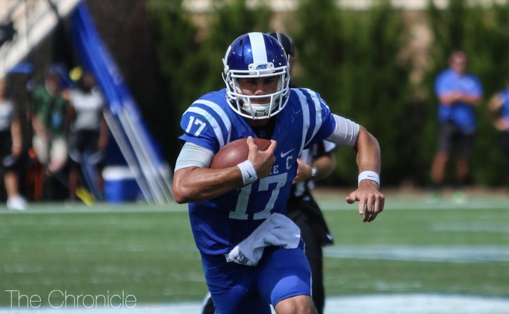 <p>Daniel Jones will need to focus Saturday afternoon in order to defeat Virginia's secondary.</p>