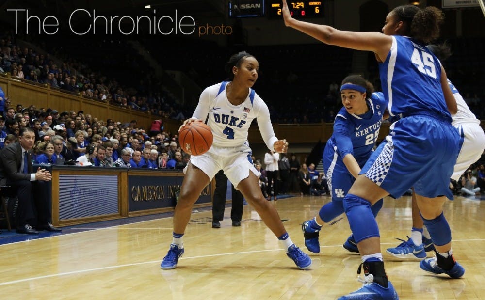 <p>Lexie Brown scored a game-high 24 points to lead Duke to its second top-20 win of the year.</p>