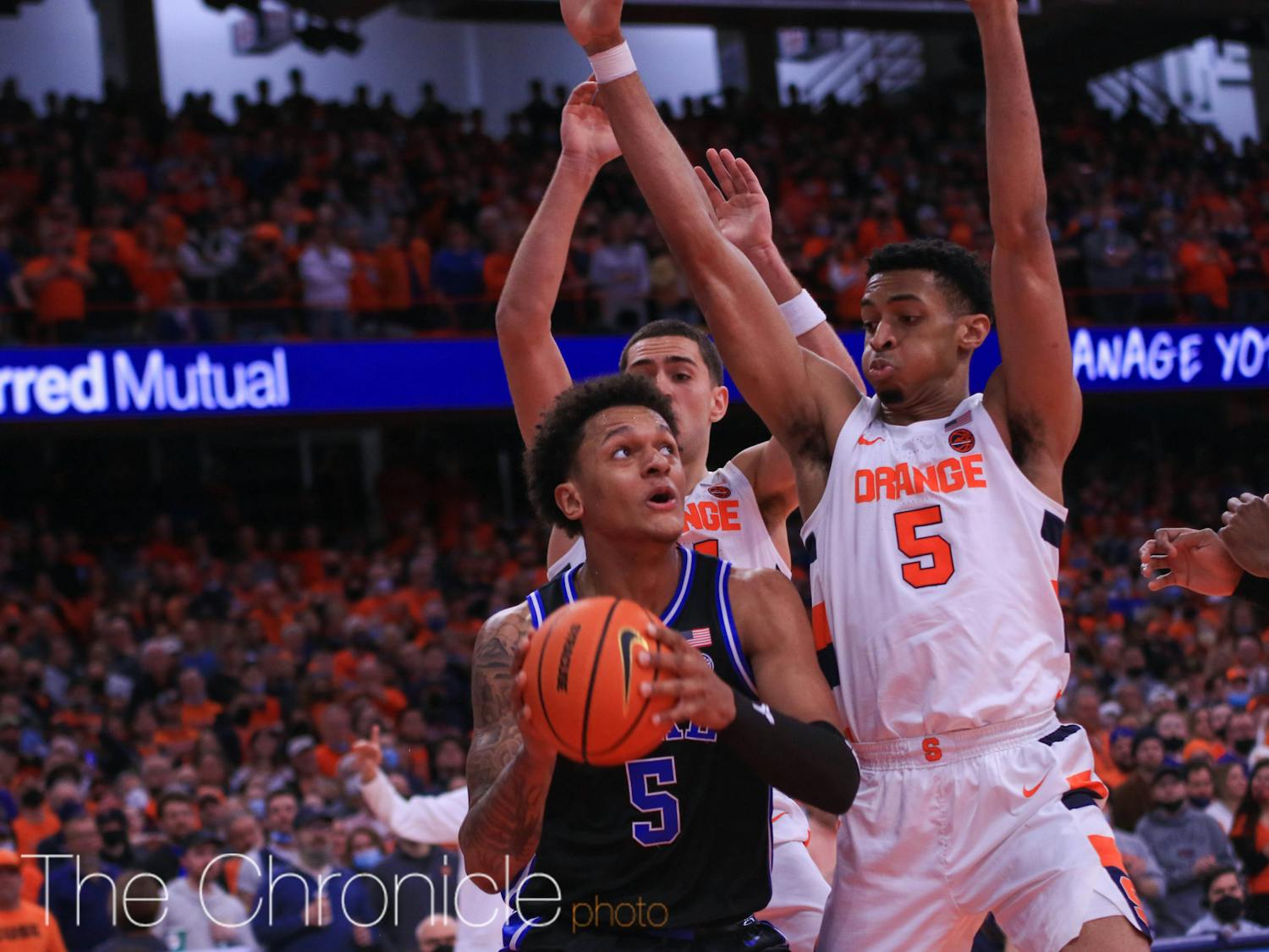 Paolo Banchero's 21 points gave Duke a major lift in its lopsided victory against Syracuse Saturday.
