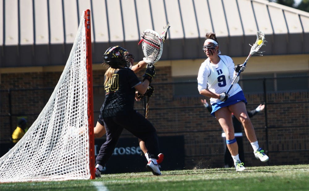 Junior Kerrin Maurer has not gone a contest without notching multiple goals for the Blue Devils this year.