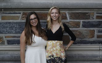 Seniors Lauren Silverstein (left) and Emily Briere (right) are representing Duke at the forefront of aerospace engineering.