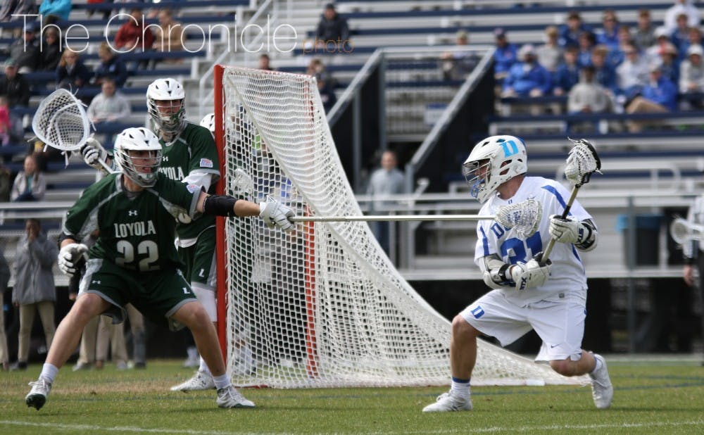 Freshman Joey Manown has been coming on lately for the Blue Devils&mdash;he had two goals and two assists Saturday.&nbsp;