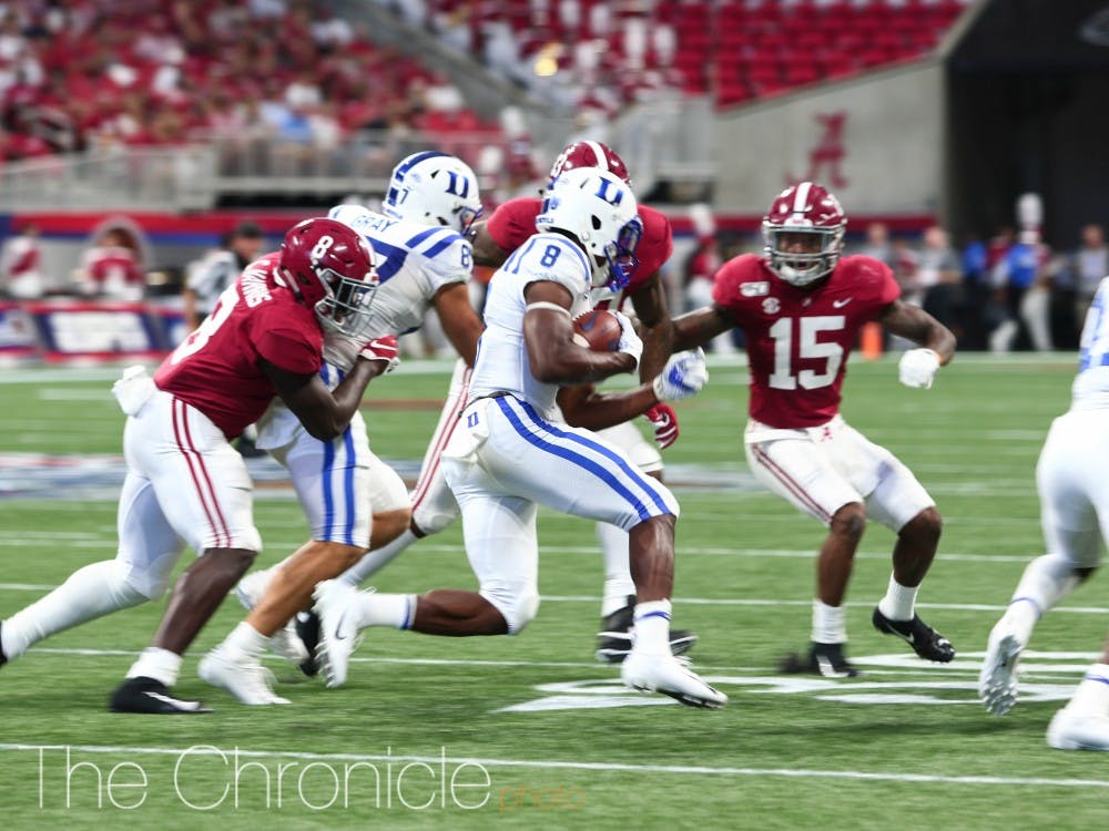 <p>Brittain Brown had a standout freshman campaign, but injuries derailed his Duke career.</p>